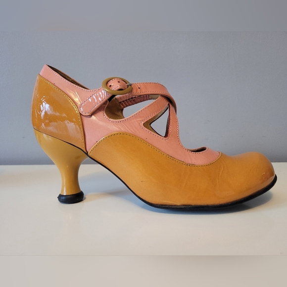 Fluevog Bellevue Pearl Hart Criss Crossed Mary Jane Heel, GUC, Size 7.5 - Picture 12 of 16
